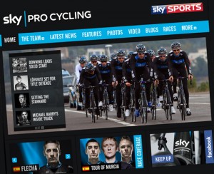 Découvrez le très réussi site du Team Sky