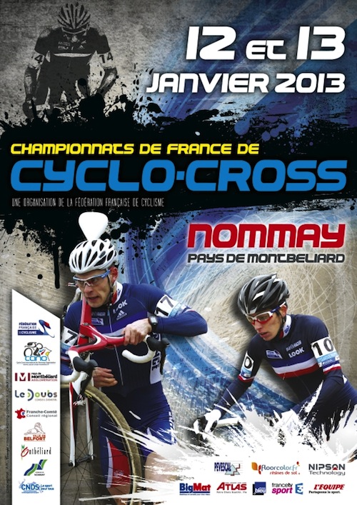 Affiche championnats de France Cyclo-Cross 2013 à Nommay