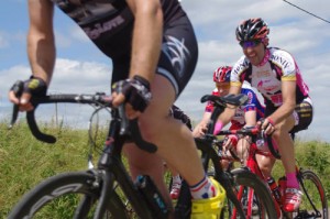 Julien fait la course en tête dans la dernière étape