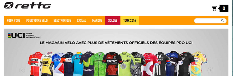 Retto.fr, spécialiste du cyclisme en ligne