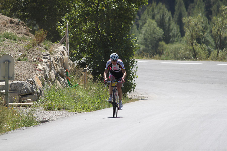 Au pied du col du Granon sur la Haute Route Alpes 2017