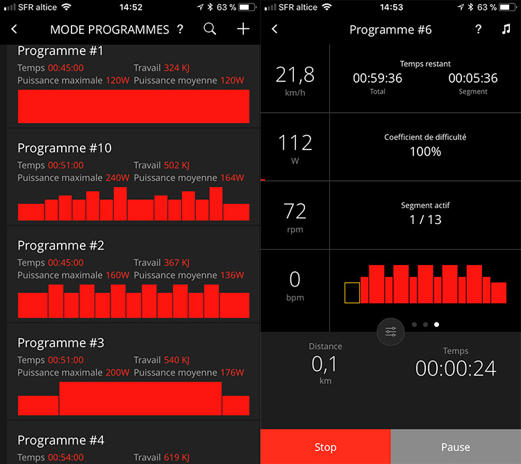 Construisez vos entraînements avec l'appli myETraining