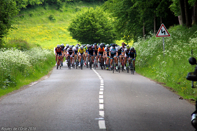 Le peloton des Routes de l'Oise 2018