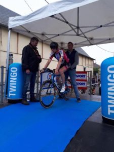 Sur la rampe de lancement du contre-la-montre des Routes de l'Oise...