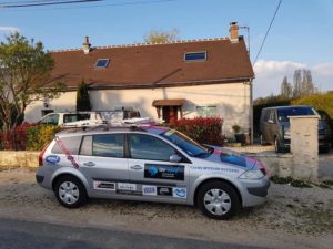 La voiture du CC Verlinghem aux Routes du Pays de Brie 2019
