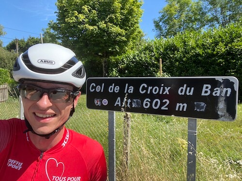 Petit selfie en haut de mon seul col de l'année...